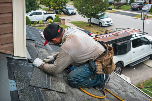 Professional Roofing technician working in Walterville, OR